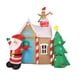 thumbnail image 3 of Casa De Pan De Jengibre Inflable Gigante Con Papá Y árbol De Navidad, Decoración De Patio Con Luces LED, Configuración Rápida Para Fiestas, Casa De árbol De, 3 of 7