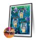 thumbnail image 3 of Cuadros Decorativos 5D DIY Lámpara de vidrio Kits de pintura de diamantes Resina Ronda completa JShteea Nuevos Originales, 3 of 9