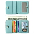thumbnail image 6 of (2 pack) FALAN MULE Small Wallet for Women Slim RFID Blocking Ladies Mini Thin Travel Wallet Compact Bifold Pocket Wallet with ID Window, 6 of 9