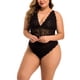 thumbnail image 3 of Ropa interior de encaje sexy para mujer, minivestido en V profundo, ropa de dormir, regalo, negro, 3XL Methold XX000057-08, 3 of 7