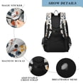 thumbnail image 4 of FORMRS Unisex School Backpack 17" Student Travel Bag with Laptop Compartment, Acorn Leaves Pattern, 4 of 7