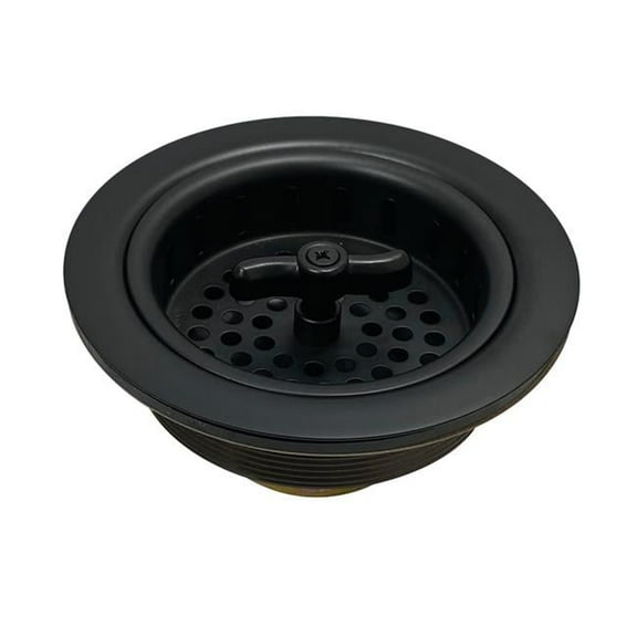 Tacoma Spin & Seal Sink Basket Strainer, Matte Black