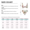 thumbnail image 4 of Kdxio Snowflakes Santa Claus Print Women's 2 Piece High Waisted Wrap Spaghetti Strap Summer Swimsuit Bikini Set-Large, 4 of 7