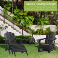 thumbnail image 4 of Juego de 2 otomanas Adirondack GREENVINES para pies, negras, de HDPE, 4 of 6