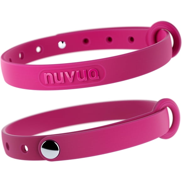 Collar para gatos Nuvuq, suave, cómodo y ligero, paquete de 2, rosa