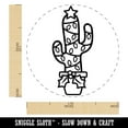 thumbnail image 2 of Christmas Cactus with Lights Star Rubber Stamp for Scrapbooking Crafting Stamping - Medium 1 Inch, 2 of 7