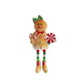 thumbnail image 3 of Christmas Decoration Dolls Gingerbread Figurines - Christmas Ornaments with Hanging Feet for Window Display and Holiday Decor - Festive Gift Idea, 3 of 3