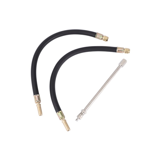 1 juego de extensión de válvula de neumático de cobre de 180 grados con extensión de vástago de válvula de neumático flexible de 300 mm para automóvil, motocicleta, RV, camión, bicicleta