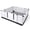 Gray, variant on EZwhelp EZclassic Small Padded Dog Whelping Box with Rails, Puppy Whelping Supplies, 28" x 28", Gray