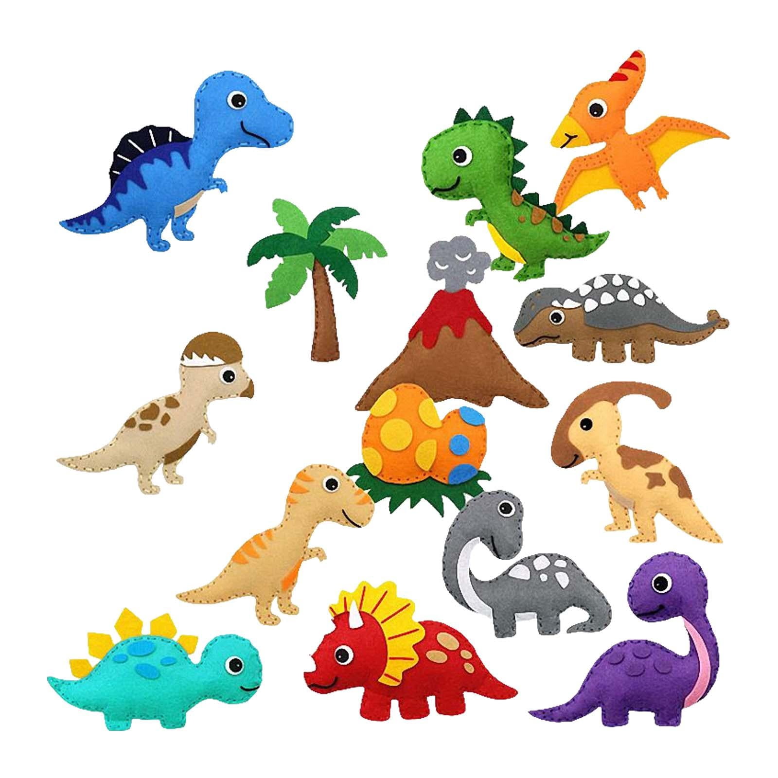 FVDPWYE Animals Sewing Kits DIY Crafts Stuffed Animal Art Craft Educational Toy Beginner Dinosaur