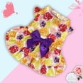 thumbnail image 2 of Walbest Pet Dress with Bow Decoration Pet Dress Comfortable Cat Dress with Charming Bow Decoration Cartoon Print Dog Princess Skirt Pet Supplies Charming Pet, 2 of 7