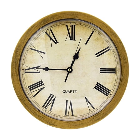 Guodhu Vintage Roman Numeral Wall Clock With Hidden Compartment, Decorative Storage Clock For Home