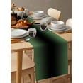 thumbnail image 6 of Ldtrchee Green Black Ombre Table Runner 72 Inches, Modern Gradient Abstract Art Bed Runner Dresser Scarves Tabletop for Indoor Outdoor Parties/Ceremony/Banquet, 18" x 72", 6 of 8