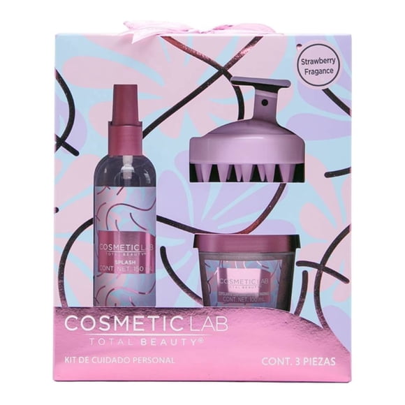 Kit de cuidado personal Cosmetic Lab Head-to-toe Glow 3 piezas