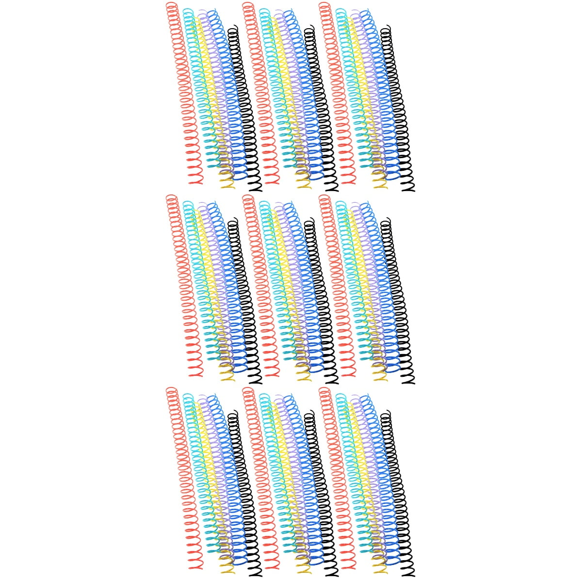MLINS 54 Pcs  Notebook Binding Coils Binding Spirals Loose Leaf Book Rings File Binder Circles Plastic Coils