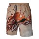 thumbnail image 4 of Balery Coffee Beans Chocolate Splash Traje de Baño Estilo Hawaiano para Hombre, Shorts de Secado Rápido con Bolsillos-Large, 4 of 6