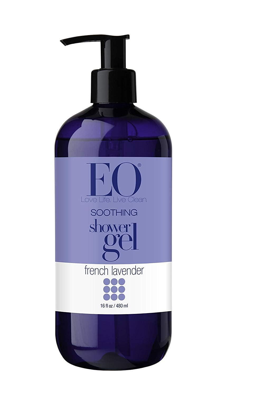 EO Shower Gel, French Lavender, 16 oz (Pack of 2)
