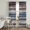 Blue, Gray, Brown, variant on Blue Grey Striped Sheer Curtains 84 Inch Length 2 Panels Set, Abstract Vintage Watercolor Geometric Voile Window Treatment Rod Pocket Curtains Sheers Drapes for Bedroom/Living Room/Kitchen 52"x84"x2