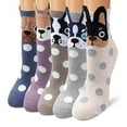 thumbnail image 5 of WRTFVZA Compression Socks For Women,5 Pairs Of Winter Cute Cartoon Pattern Colorful Socks For Cozy Warm Mid Calf Stockings Withs For Daily Wear And Cold Weather Comfort,Funny Socks, 5 of 5