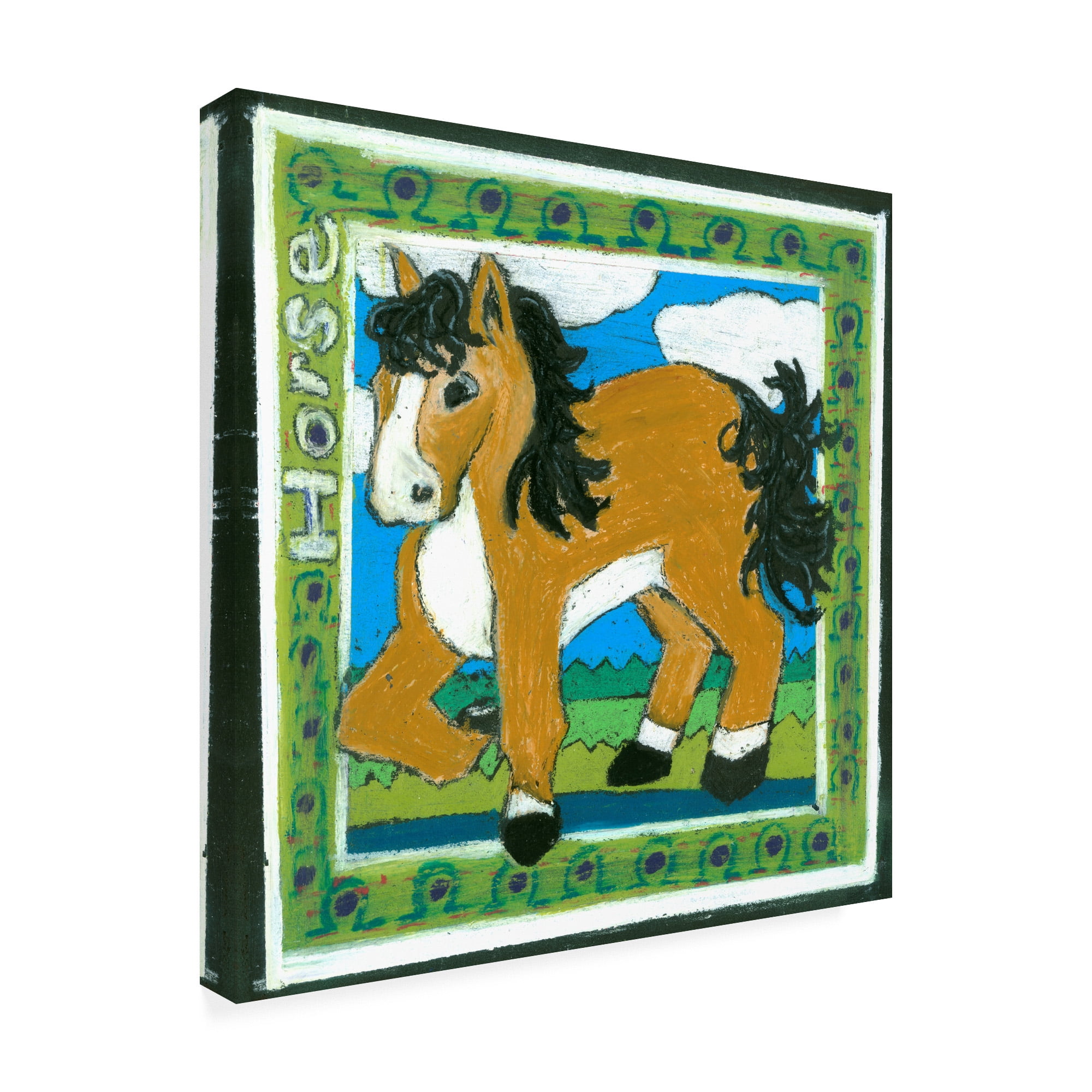 Trademark Fine Art 'Whimsical Horse' Canvas Art by Lisa Choate