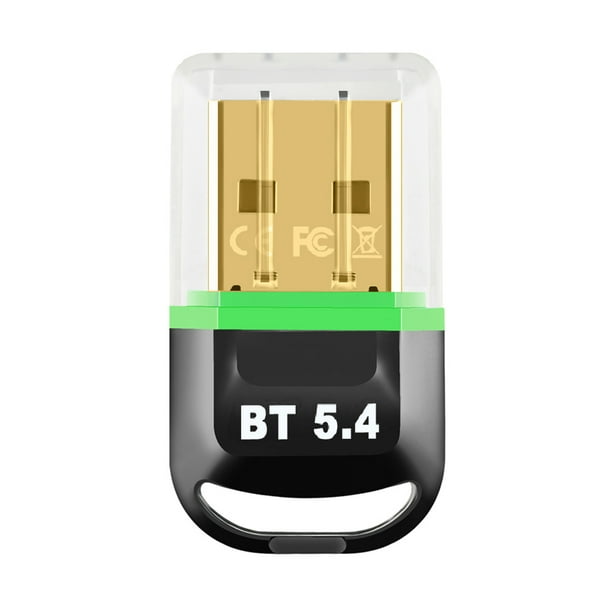 WDOplteas Adaptador USB BT 5.4 Dongle BT 5.4 Dongle Receptor Compatible Con Win11/10/8.1 (verde)
