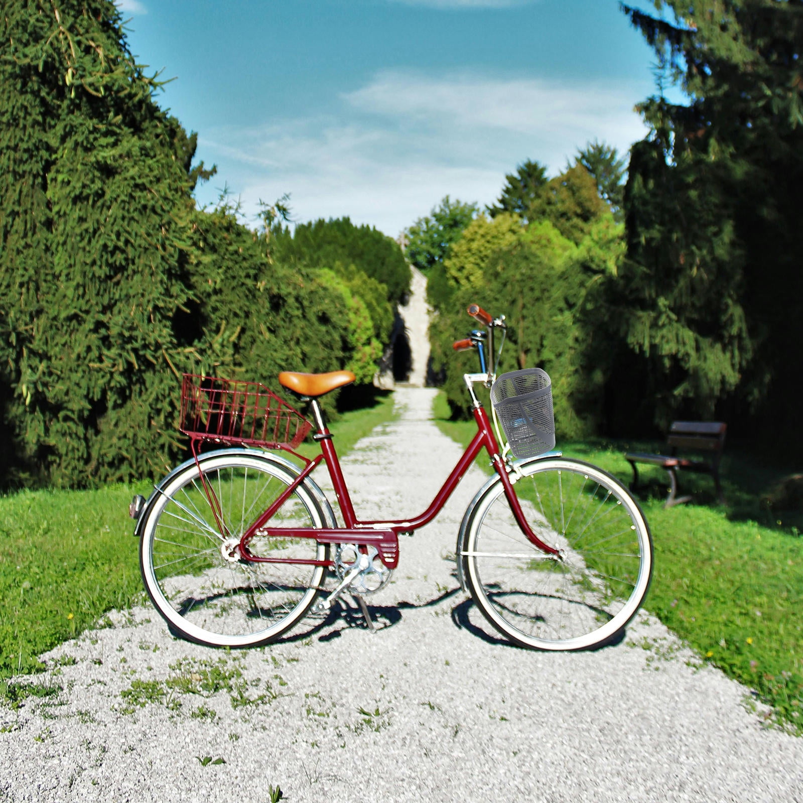 WORGEOUS Detachable Basket for Handlebar - Multi-Use Front Storage Basket, Portable Bike Accessory