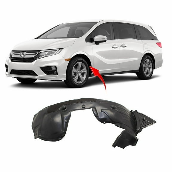 DCP Front Left Driver Side Fender Liner For 2018-2021 Honda Odyssey HO1248179