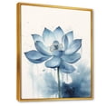 thumbnail image 2 of Designart "Timeless Beauty Of The Sapphire Lotus" Lotus Floater Framed Wall Art Prints, 2 of 5