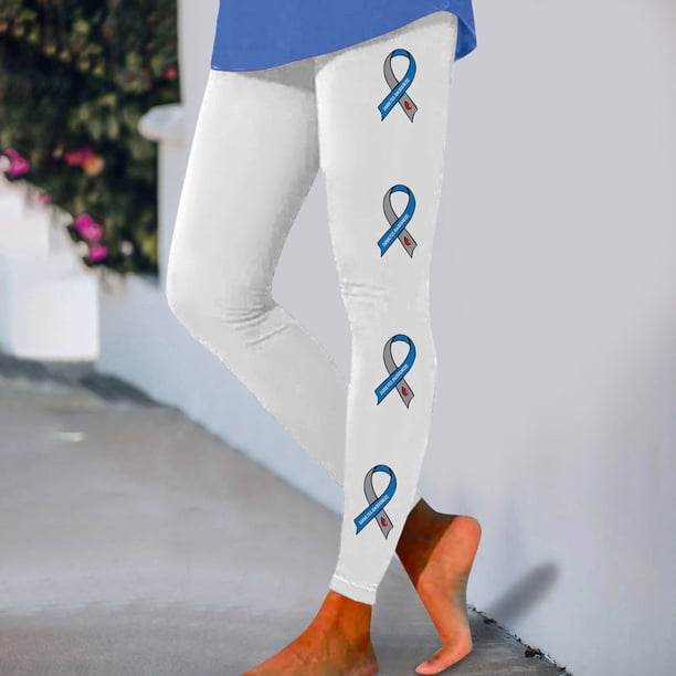 WILLBEST Leggings de Entrenamiento Casuales con Estampado de Cintas Y Bloques de Color para Mujer, Pantalones de Yoga Suaves Y Elásticos para Un Uso Cómodo En Fitness Chica