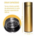 thumbnail image 2 of Termo Digital Inteligente Acero Inoxidable 500 Ml Dorado Genérica Pantalla Led, 2 of 3