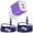 Purple, variant on USB Wall Charger Block,FiveBox 2.1A Dual Port USB Charger Block with 2PACK Android Phone Charging Cord Type C Cable USB C Charging Cables 6ft10ft USB Brick Charger Box Fast Charging Block(White)