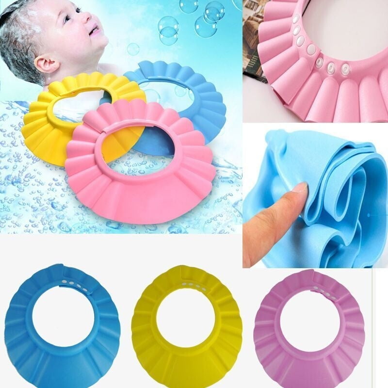 New Adjustable Baby Shower Cap Child Shampoo Baby Shower Cap Shower Cap