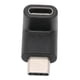 thumbnail image 3 of Adaptador de 90 grados hacia arriba y hacia abajo tipo C Adaptador portátil estable macho a hembra para cargar datos y vídeo negro, 3 of 5