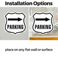 thumbnail image 3 of Parking Right (2 Pack) 12 inch X 12 inch Shield Shaped Heavy Duty 3.2 mil Vinyl Decals Weather Resistant Made in the USA, 3 of 5