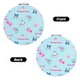 thumbnail image 2 of Qekee Miroir de Maquillage Compact Imprimé Sanrio Pliant Mini Miroir de Poche Portable Double Face 2 x 1x pour Femme Filles-Forme Ronde, 2 of 9