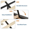 thumbnail image 3 of Modern Boho Upholstered Platform Bed Frame with 4 Storage Drawers, Sturdy Wood Slats, Easy Assembly, 3 of 6