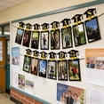 thumbnail image 5 of Graduation Photo Banner Set, Black & Gold Congrats Grad Photo Frame Garland with 10m Ribbon, Graduation Party Decorations for Classroom & Home, 5 of 6