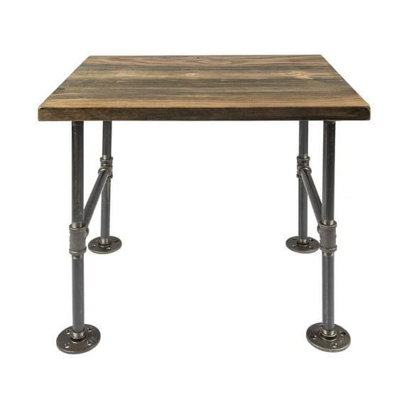 Restore Boulder Black Solid Wood End Table