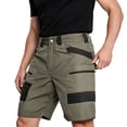 thumbnail image 3 of Dresfit Men's Cargo Shorts Baggy Zipper Pockets Shorts Summer 2026 Breathable Hiking Shorts Open Bottom Button Big and Tall Travel Short Pants XL, 3 of 8