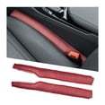 thumbnail image 1 of 2 PCS Leather Car Seat Gap Filler, Seat Crevice Plug Blocker to Fill Gap Between Seat and Console, Universal Auto Seat Gap Filler Organizer Stops Things from Dropping (Wine Red), 1 of 5