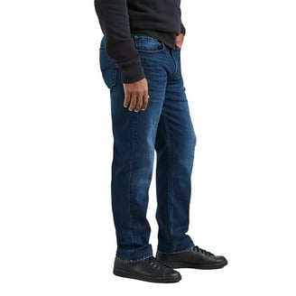 Levi's Men's 505 Regular Fit Straight Leg Jeans 918442 Cotton Navy
