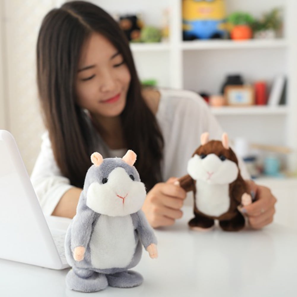 repeating talking plush hamster