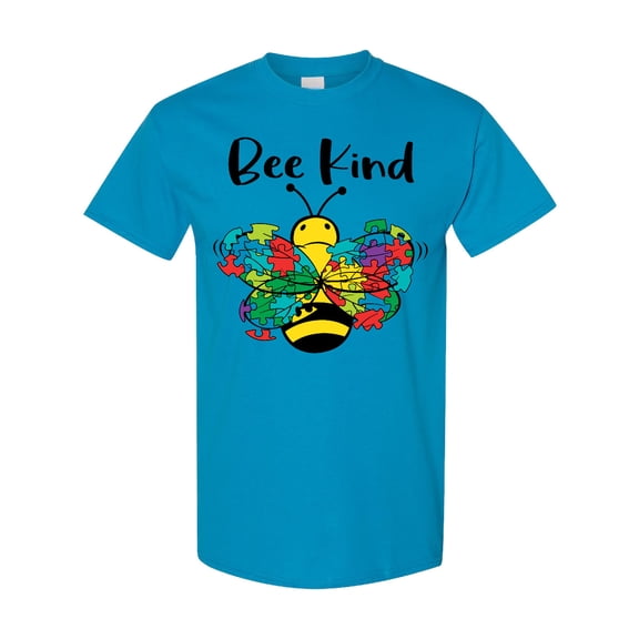 Inktastic Autism Awareness Bee Kind T-Shirt