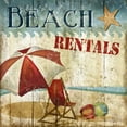 thumbnail image 2 of Knutsen, Conrad 26x26 Black Ornate Wood Framed with Double Matting Museum Art Print Titled - Beach Rentals, 2 of 4