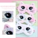 thumbnail image 4 of Máscara de ojos de peluche para dormir con dibujos de gato para niños, 4 of 7