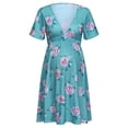 thumbnail image 1 of Women's Floral Maternity Ruffle Surplice Nursing Dress, 1 of 8