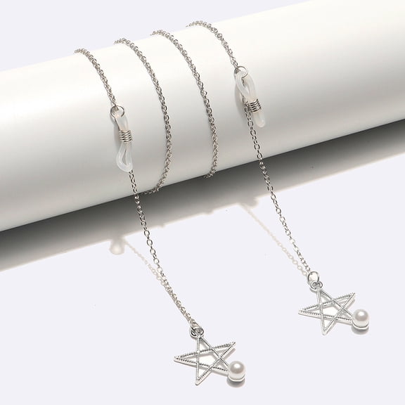 WASHWEPE 1Set Adjustable Length Metal Eyeglass Chain for Women Eye Glasses Stylish Outfit Enhancement