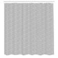 thumbnail image 2 of Ambesonne Grunge Shower Curtain, Wavy Seigaiha Pattern Art, 69"Wx75"L, Charcoal Grey White, 2 of 4