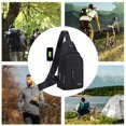 thumbnail image 2 of Sling Bag for Women & Men - Crossbody Chest Bag with USB Charging Port, Lightweight Sling Backpack for Travel, Hiking, Work & Daily Use, 2 of 6