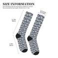 thumbnail image 2 of Lsque Tropical Sloth Pattern Sport Compression Socks for Men & Women 15-20 mmHg Knee High Nurse Pregnant Running Medical and Travel Athletic, 2 of 6